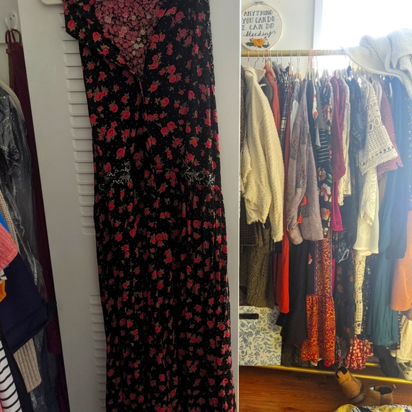 Vintage Floral Boho Jumpsuit - Picture 1 of 4